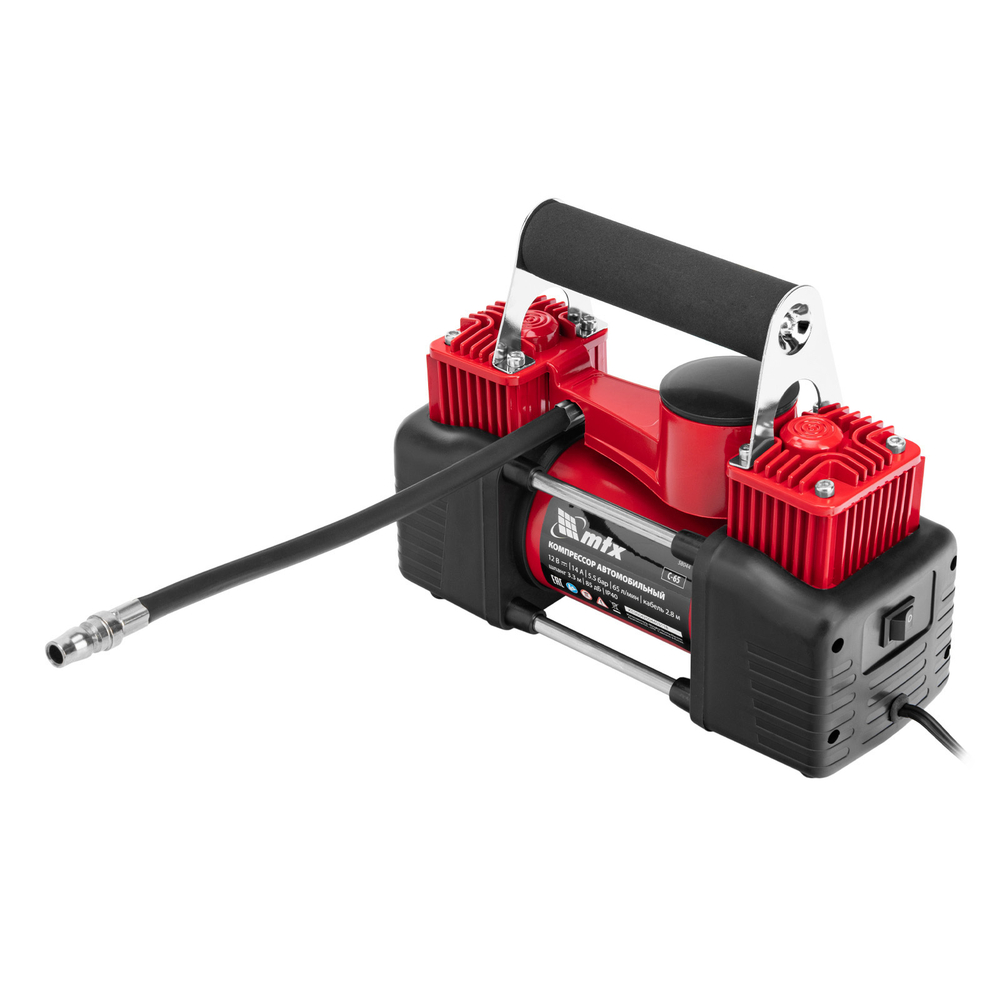 Компрессор автомобильный C-65, 12 В, 10 атм., 65 л/мин MTX