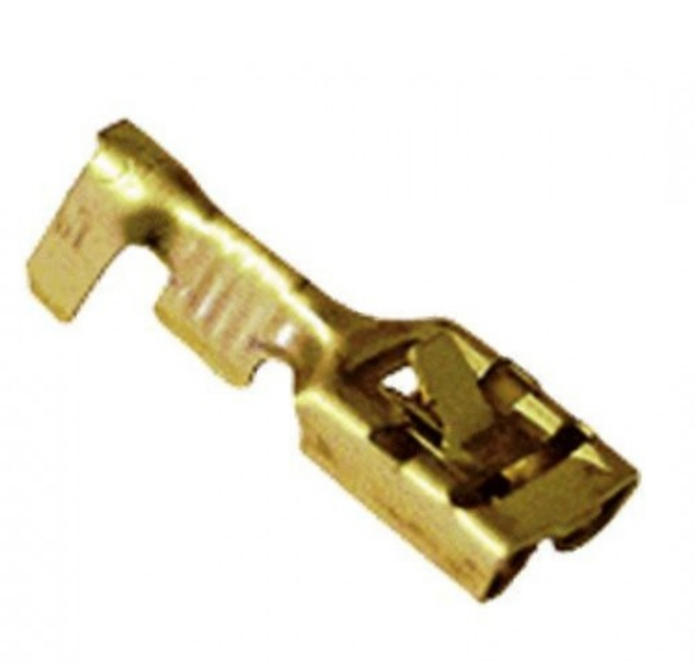 Клемма Мама 2101-07    6,3 стандарт Латунь (луженая) монтажн ус (языч) Маяк МГУ-63-1,5-2,5 AVY-0066