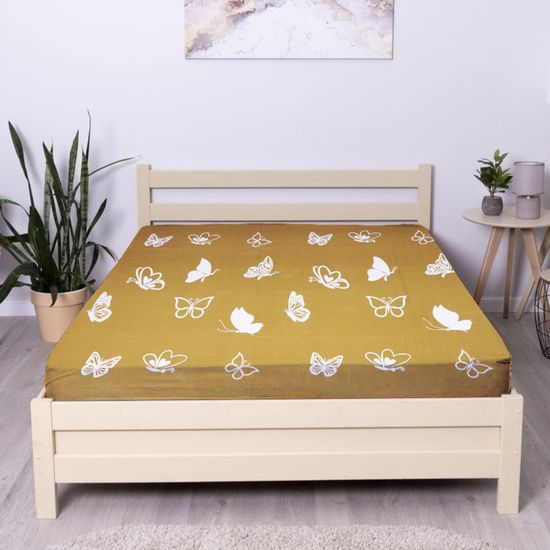 Простыня на резинке  Афина,  120x200х30 см. , бязь  DOMTEKC