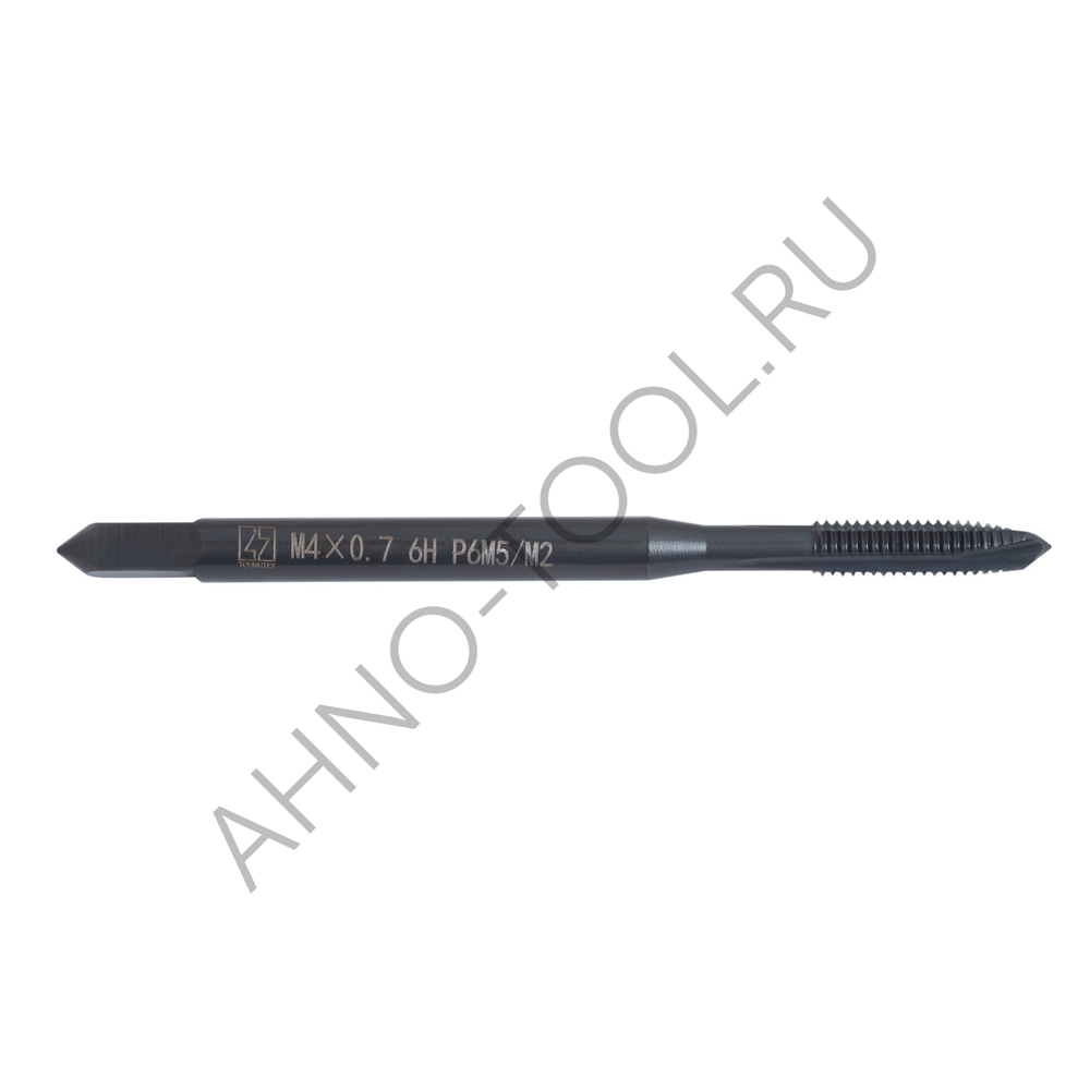 Метчик м/р М4,0х0,7 Р6М5/М2 DIN371 BLACK OXIDE, с прямой канавкой, с подточкой ТОЧИНТЕХ