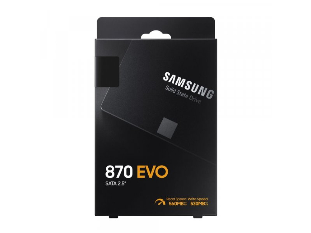 SSD накопитель Samsung 870 EVO 500ГБ, 2.5" SATA, SATA III, [MZ-77E500B/KR]