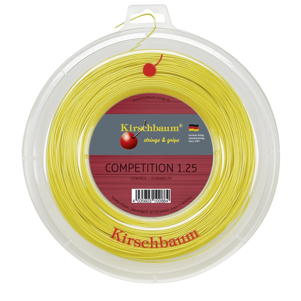 Струны теннисные Kirschbaum Competition String Reel 200m - Yellow