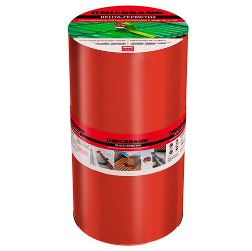 Лента герметизирующая Nicoband самоклеящаяся красная 10000х300 мм