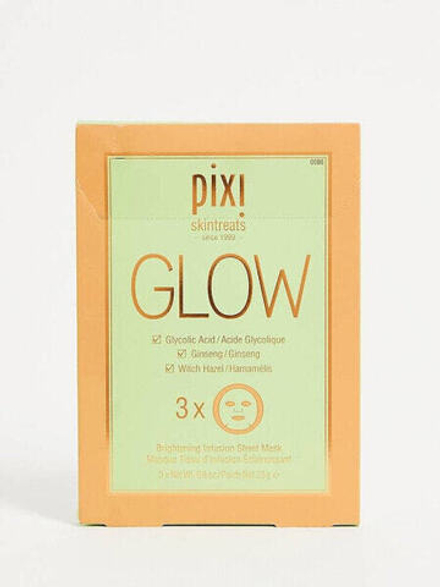 Маски Pixi Glow Boosting Sheet Face MaskPixi Glow Boosting Тканевая маска для лица с гликолевой кислотой 3 шт