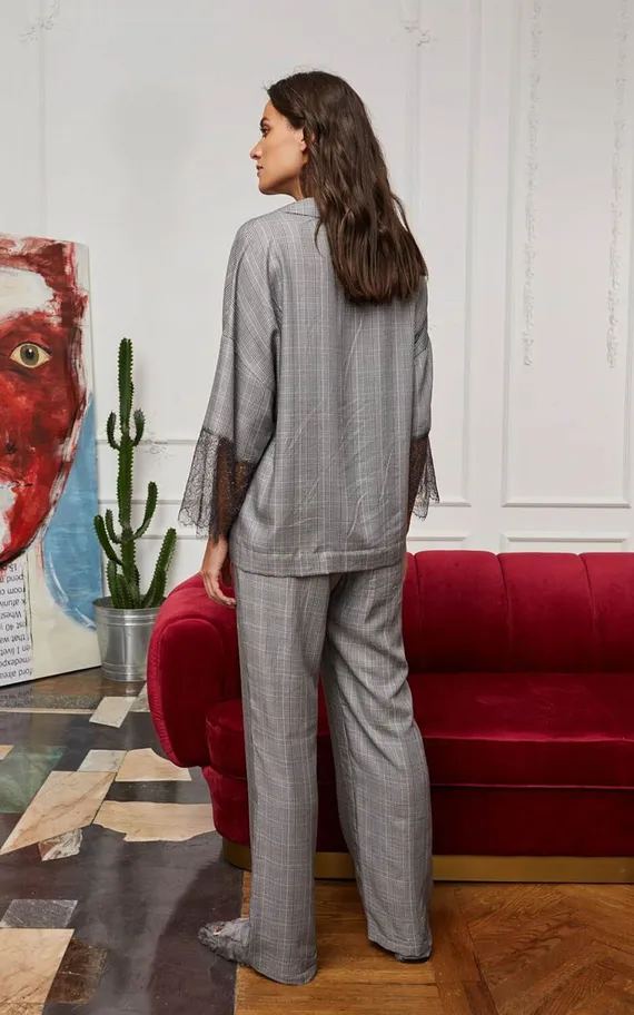 Брюки 51897 Черно-Белый