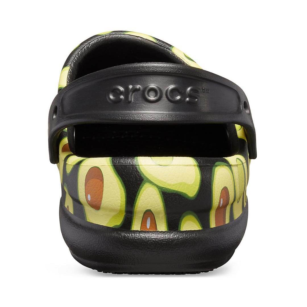 Сабо Crocs Work Bistro Graphic Clog Black/Volt Green
