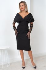 Платье Икона стиля (черный) Р11-1156 Nikol