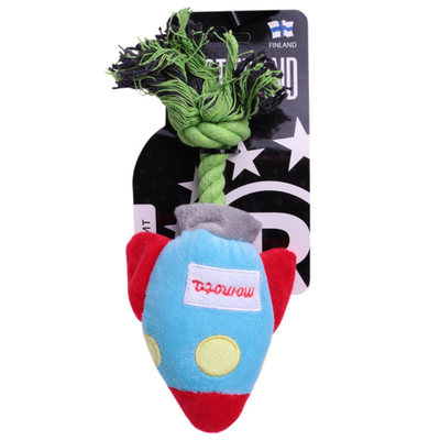 Игрушка для собак lionpets ракета ut1040 (красно-синяя) 24х11 см