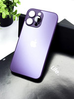 Чехол стеклянный с MagSafe, на iPhone 14 Pro Max, Dark Purple - Фиолетовый