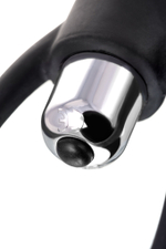 Анальная цепочка черная Toyfa A-toys с вибрацией силикон 32,7 см