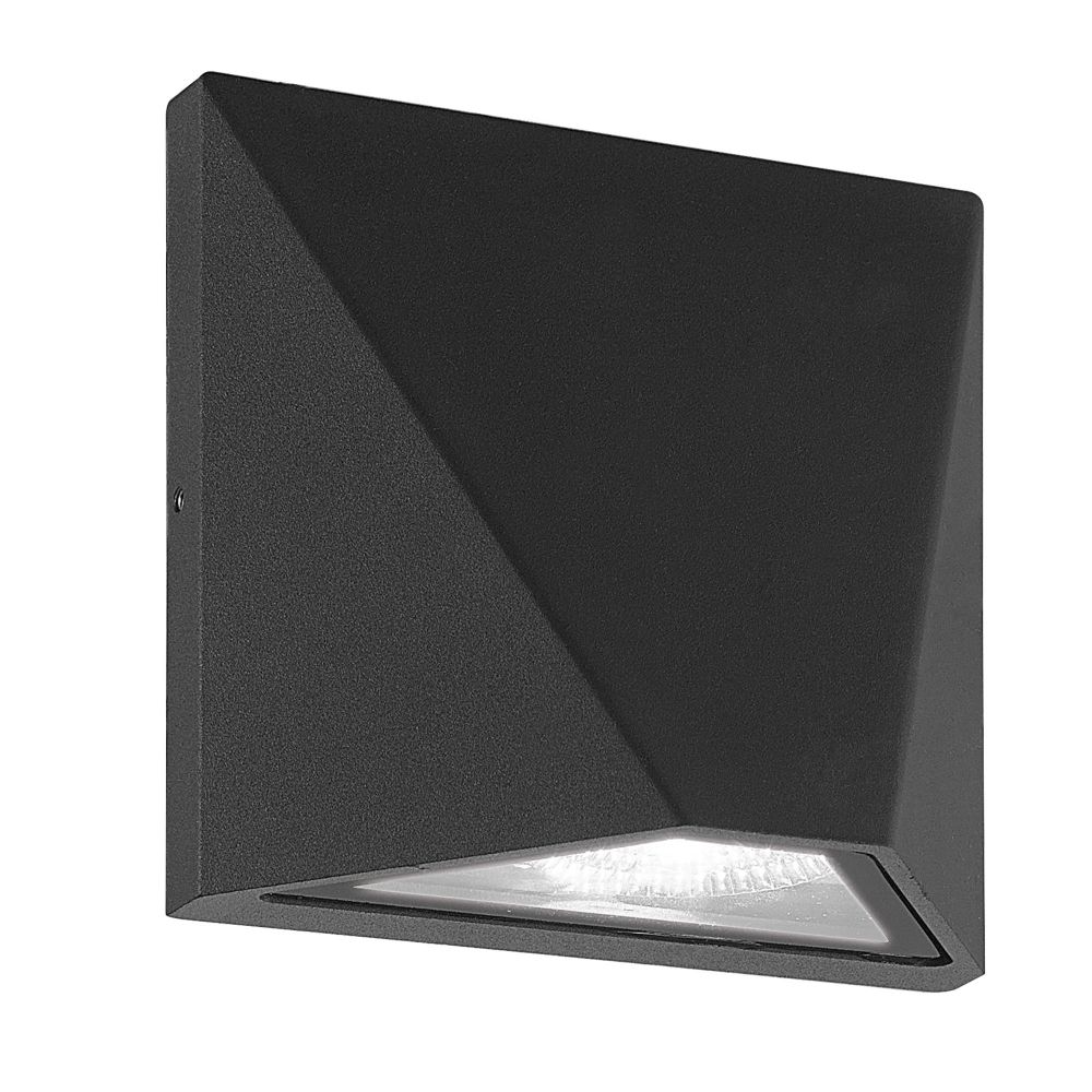 ULU-S50A-8W/4000K IP65 BLACK Светильник светодиодный уличный. Архитектурный накладной. Белый свет (4000K). Корпус черный. TM Uniel