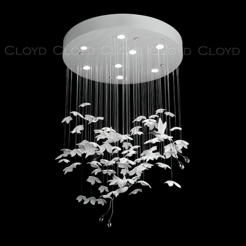 Люстра Cloyd NANDANA C8 / Ø70 см - керамика - белый (арт.11900)