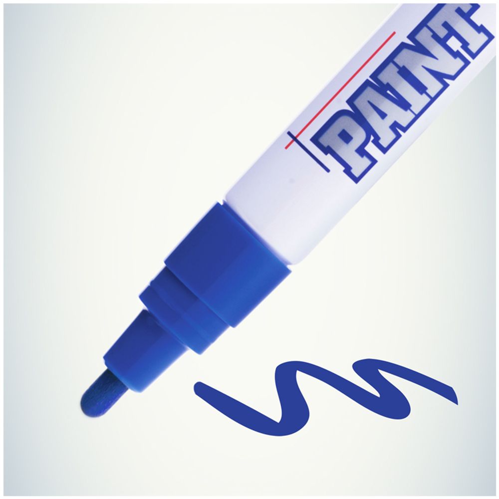 Маркер-краска, 4мм, синяя, нитро-основа, MunHwa