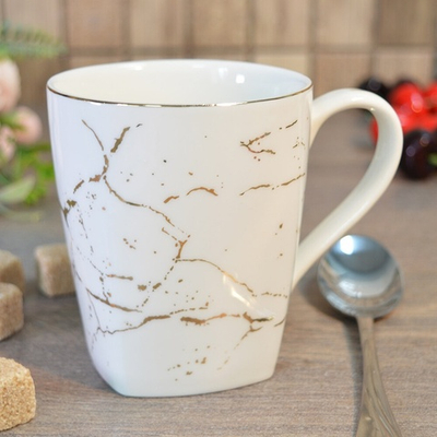 Кружка 330мл Золотой мрамор (00113604)