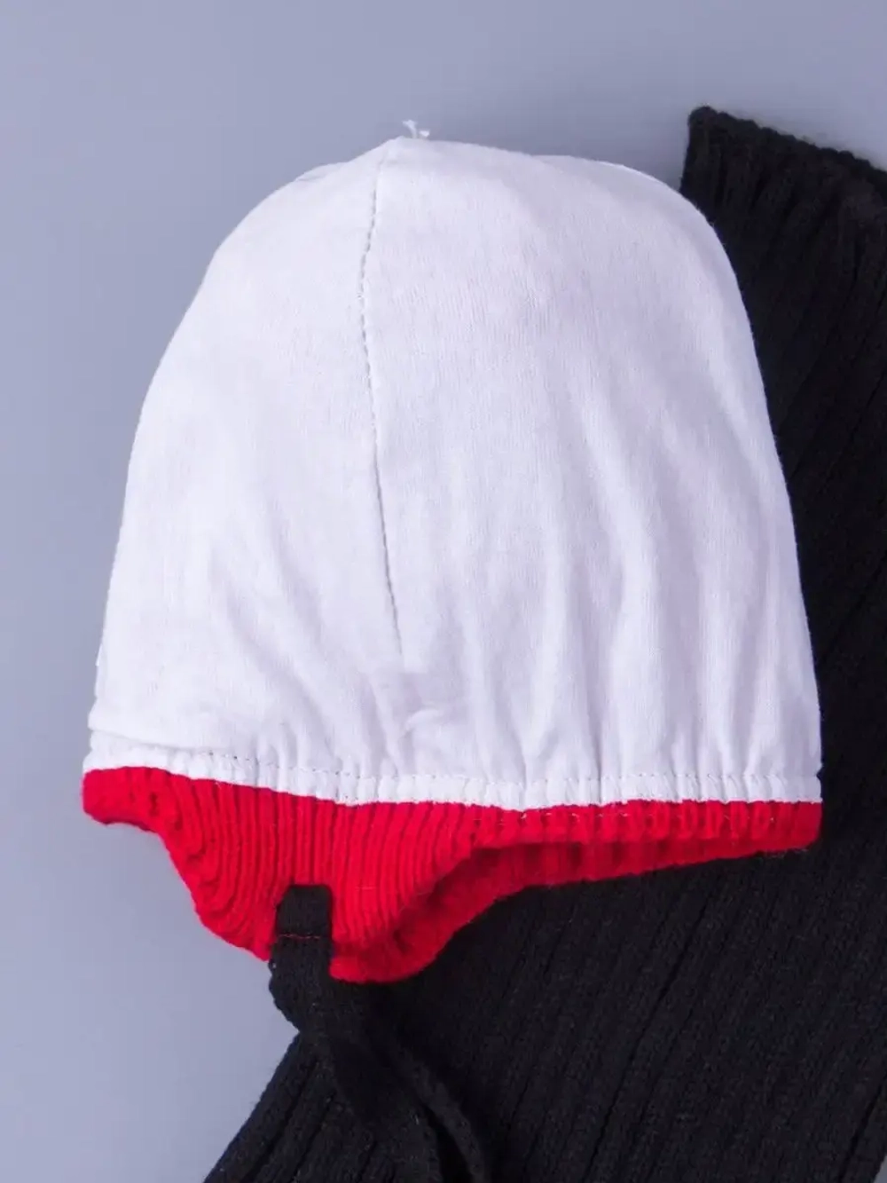 Шапка детская осенняя вязаная и снуд