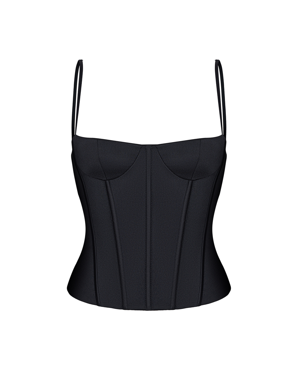 Топ бюстье корсетного типа из сатина