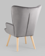 Кресло Хью велюр серый