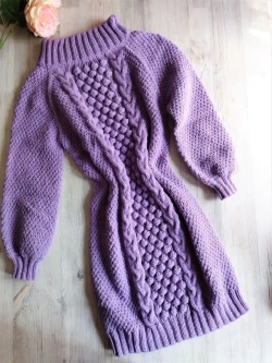 Платье вязаное