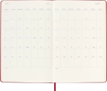Еженедельник на 2025-2026 гг Moleskine Academic WKNT (DHF218WN3) 13х21 см, твердая обложка, красный