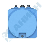 Емкость прямоугольная горизонтальная для дизельного топлива со сливом
 Анион 500 л. горизонтальный (1390x650x740см;синий) - арт.559434