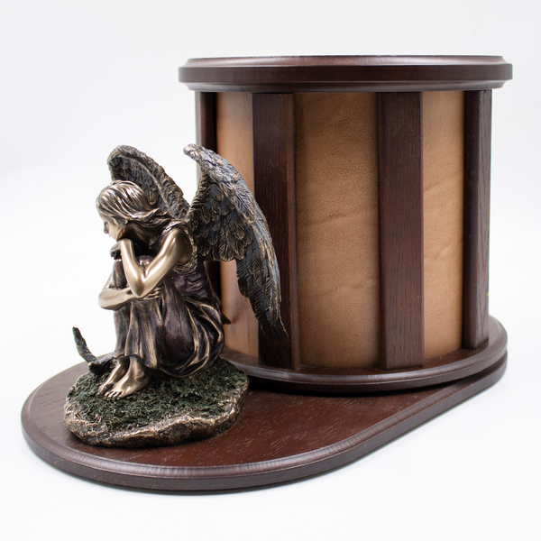 Урна для праха "Ротонда Ангел Хранитель" шпон венге