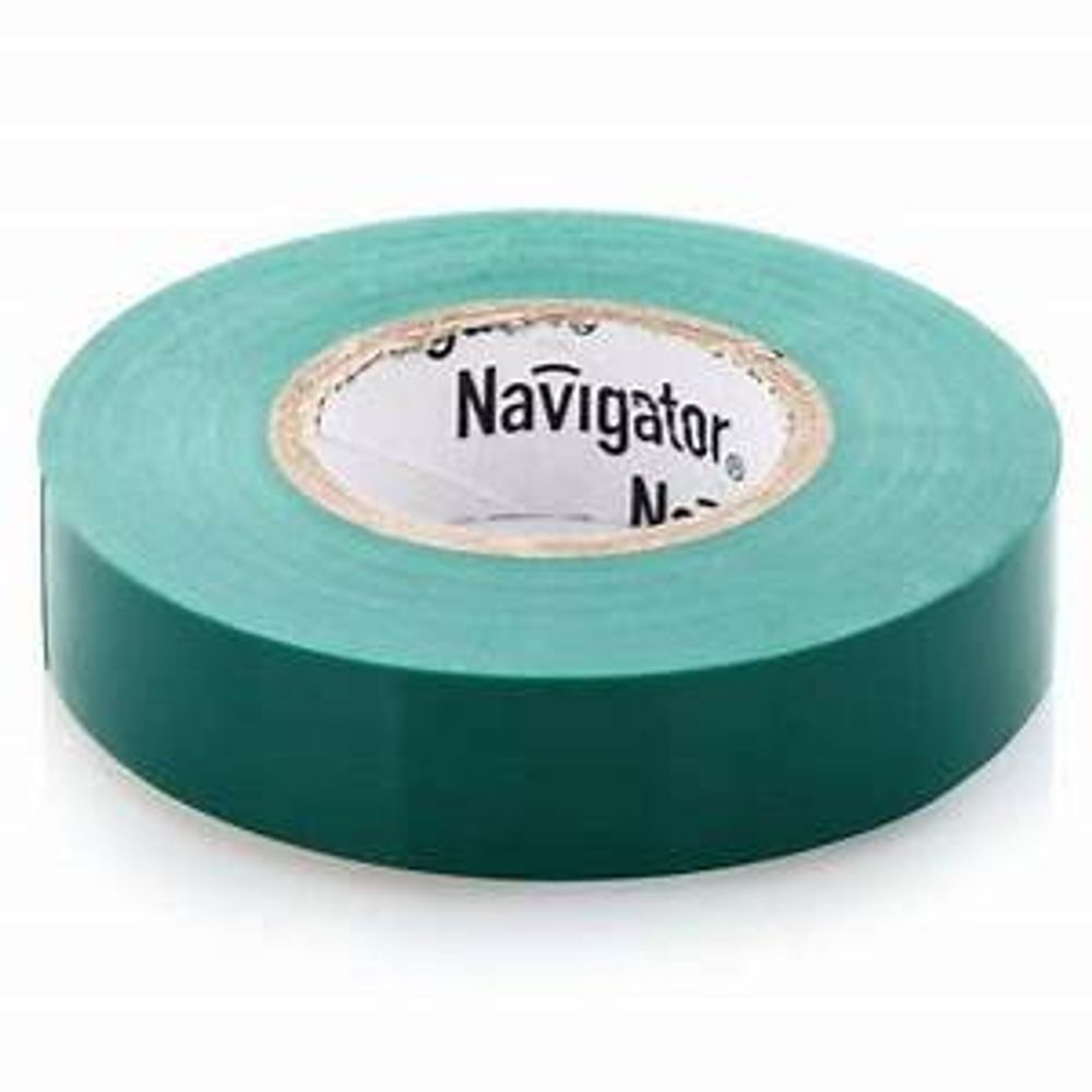 Изолента ПВХ 15/20  зеленая Navigator