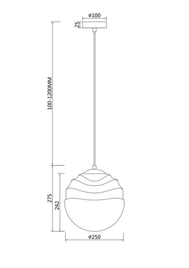 Подвесной светильник Maytoni P074PL-01BS