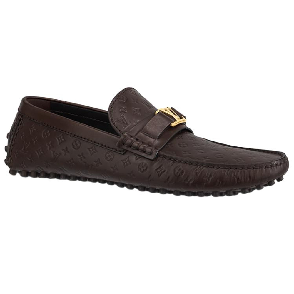 LOUIS VUITTON Hockenheim Gommino Loafers Men"s Brown