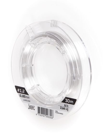 Леска монофильная Lucky John FLUOROCARBON Hard 30 м, 0,18 мм