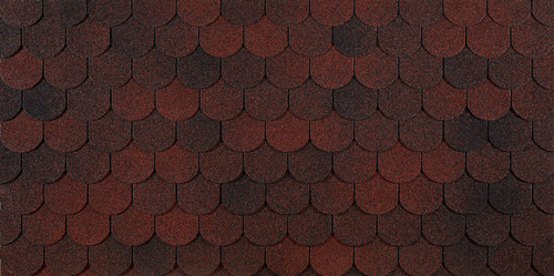 /Гибкая черепица Döcke PIE EURASIA/ КАПЛЯ/ Красный