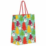 Пакет подарочный новогодний 17,8x9,8x22,9 см, ЗОЛОТАЯ СКАЗКА "Краски зимы", ламинированный, 606562