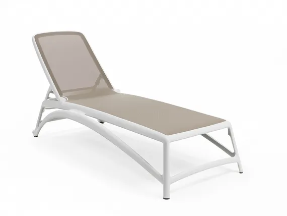 Шезлонг Atlantico, белый, тортора