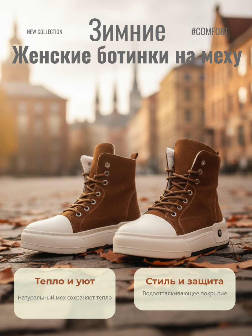 Ботинки женские зимние