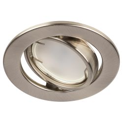 Светильник встраиваемый штампованный ЭРА ST2A SN под лампу MR16 GU5.3 поворотный сатин никель