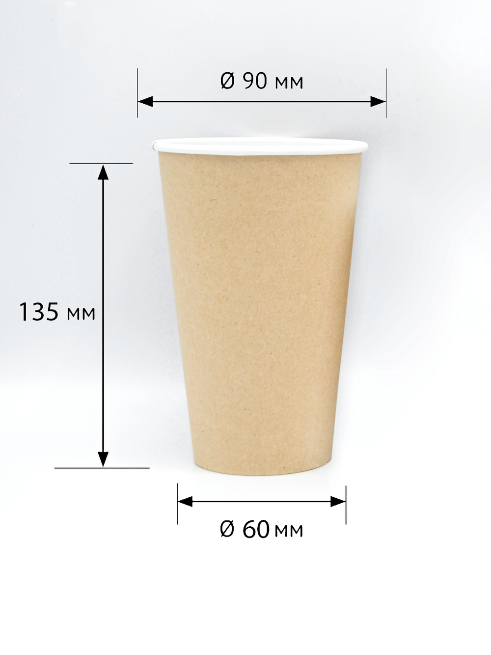 Кофе стакан однослойный 400мл