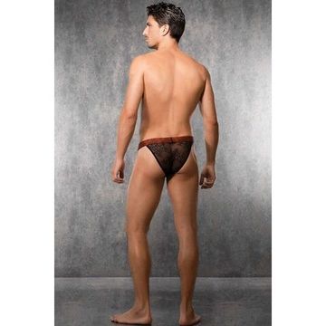 Мужские трусы танга черные кружевные Doreanse 1389