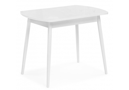 Стол стеклянный Woodville Калверт белый