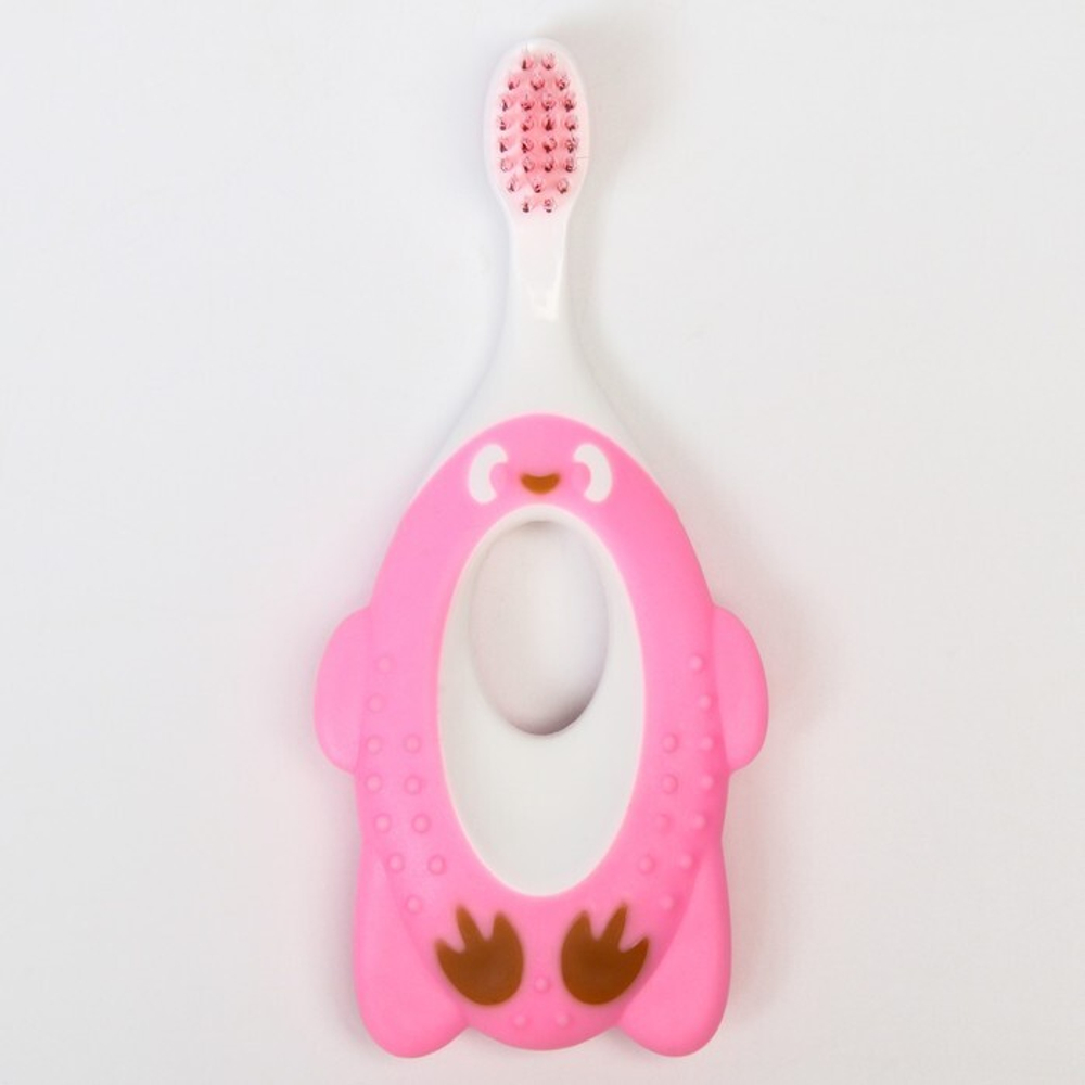 6913483 Детская зубная щетка, цвет розовый