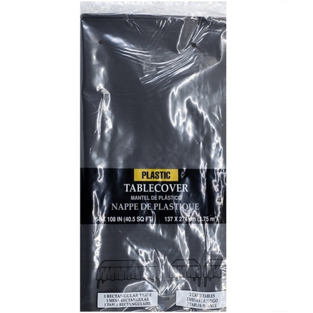 Скатерть  однотонная Black (Черный) 1,4*2,75 м