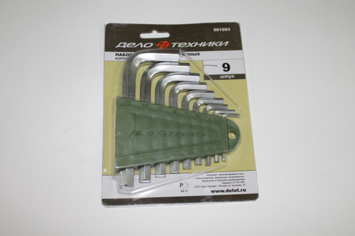 Набор шестигранников (9 предм.) корот. (Дело Техники)