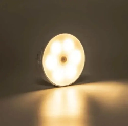 Беспроводной USB светильник с датчиком движения 7 см , теплый свет