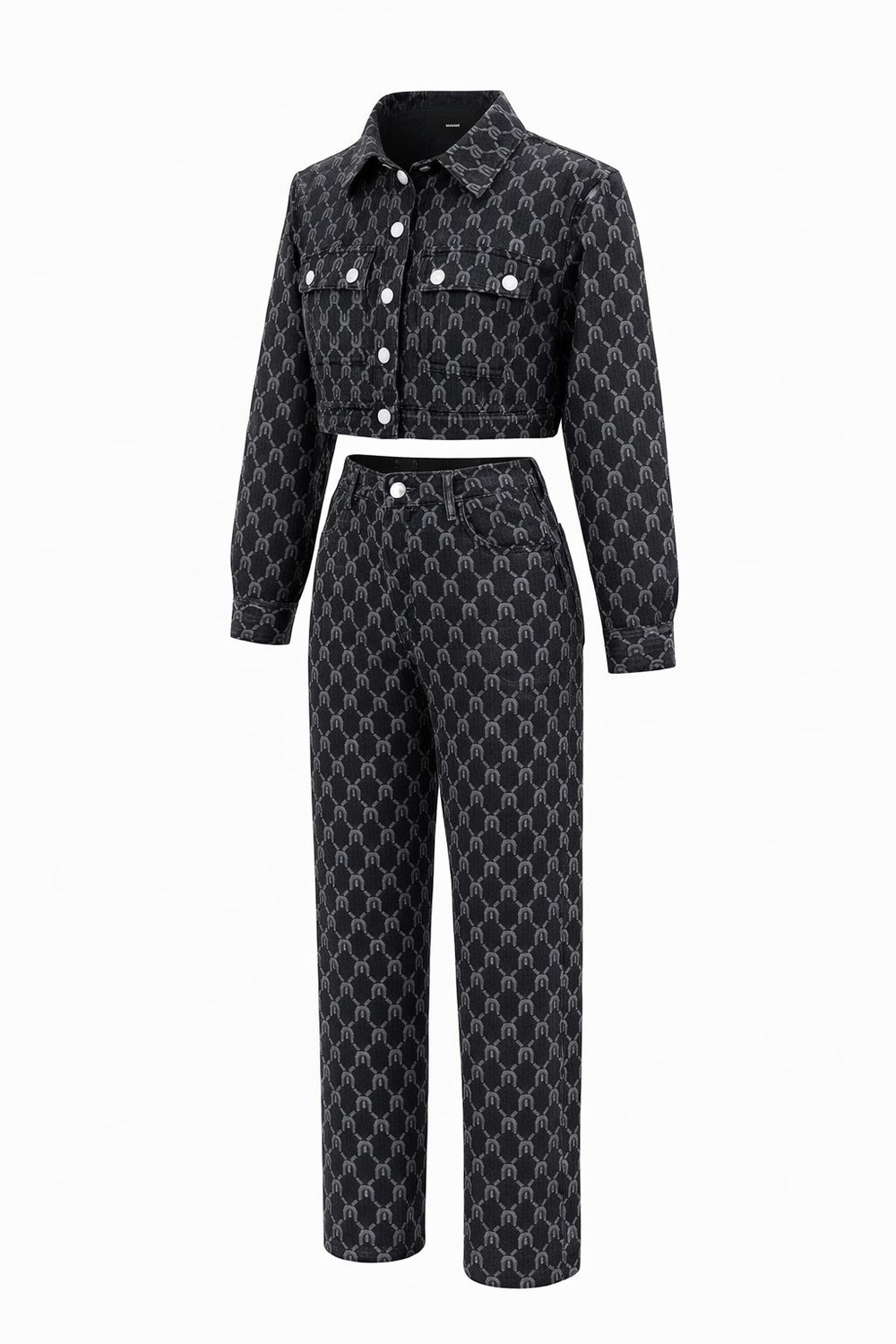 ITALY K костюм джинсовый - черный