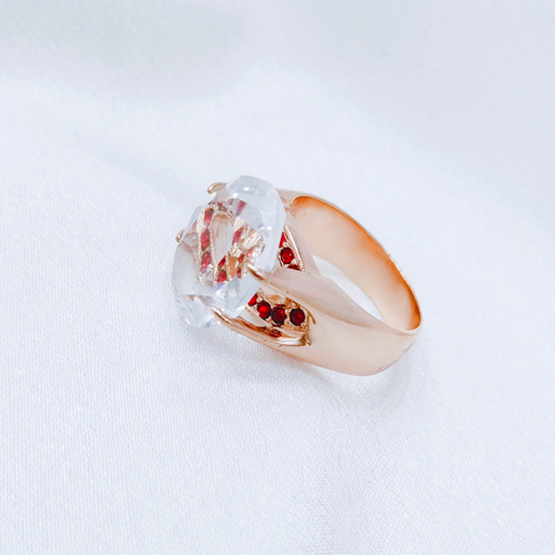 "Сияние" кольцо в золотом покрытии из коллекции "Дефиле" от Jenavi