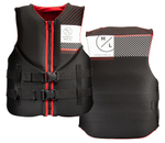 Жилет мужской неопреновый Indy, черный с красным, размер XL (10267980)