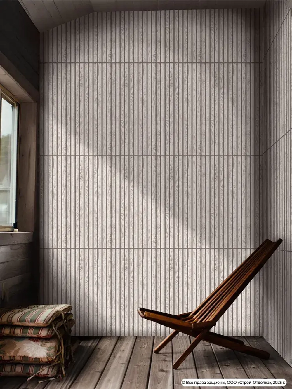 Декоративная стеновая панель ПВХ Дуб викинг 280х600 мм