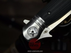 Складной нож REPTILIAN НКВД 03-1 c клинком из стали D2, рукоять зеленая микарта