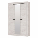 Шкаф 3х ств. ШК-35 МС Леонардо бетон пайн светлый, графит