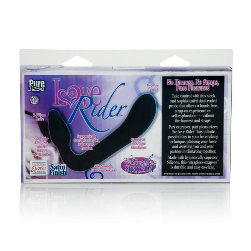 Страпон без крепления Love Rider Black (Цвет: черный)