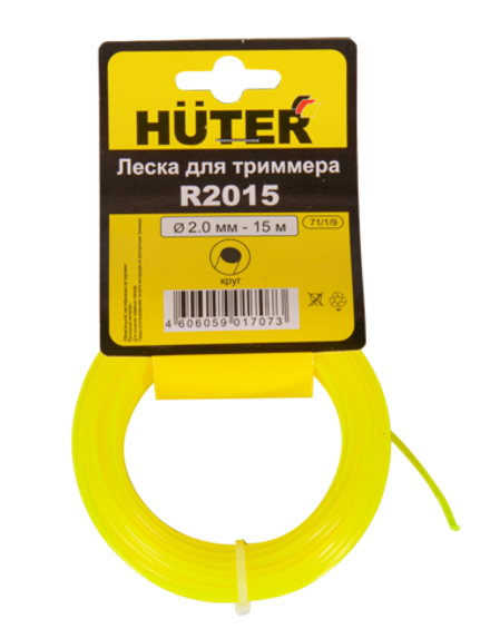 Леска Huter R2015 для триммера, 2 мм, круг