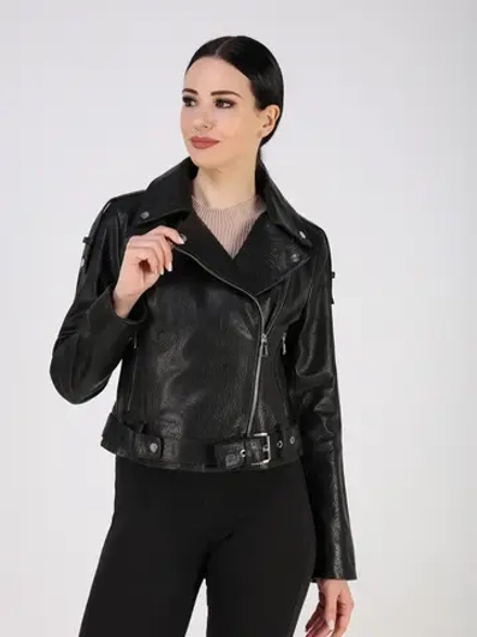 Кожаная куртка демисезонная косуха